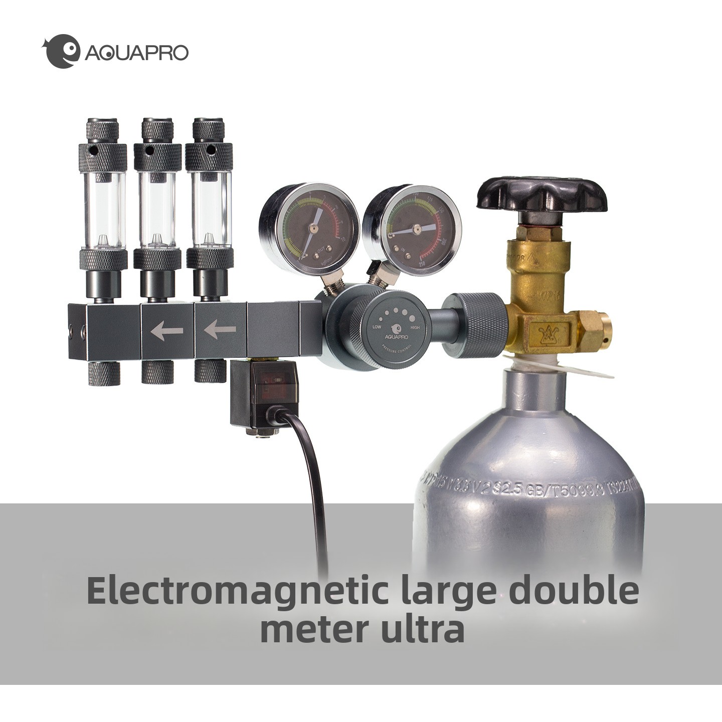 Co2 Regulator Dual Stage - AQUAPRO Профессиональный двухступенчатый электромагнитный регулятор CO2