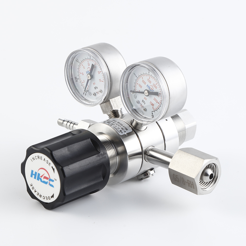 Co2 Regulator Dual Stage - Редуктор CO2 HC02T с двумя манометрами,