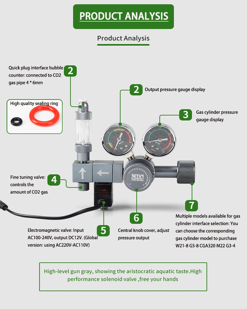 Регулятор давления CO2 для акв – обзор и цена Co2 Regulator Dual Stage