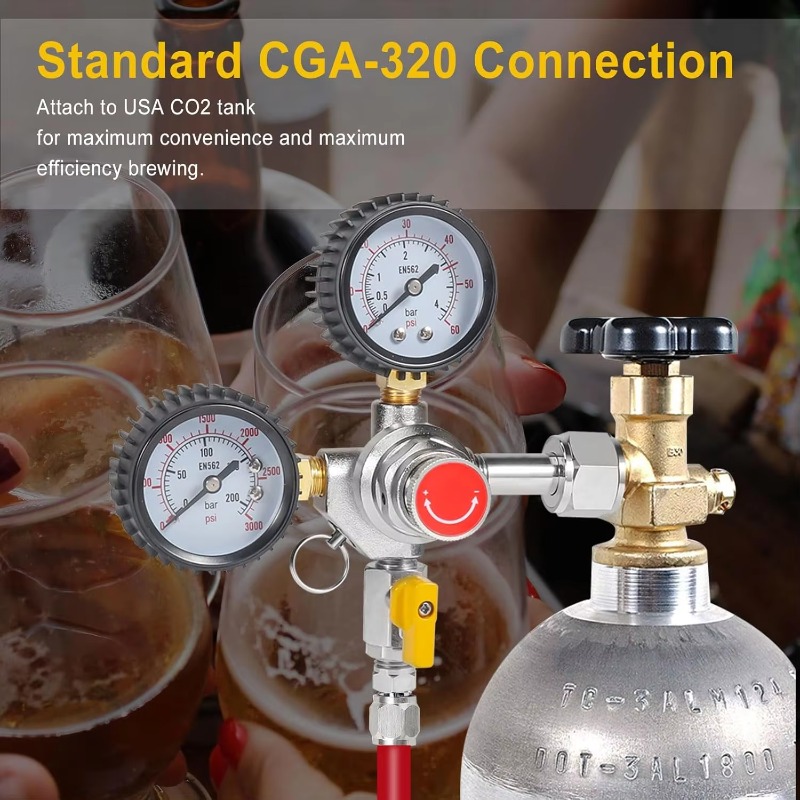 Двухрежимный регулятор давлени – обзор и цена Co2 Regulator Dual Stage