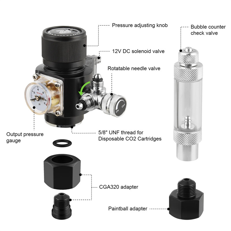 Fzone мини двухступенчатый рег – обзор и цена Co2 Regulator Dual Stage