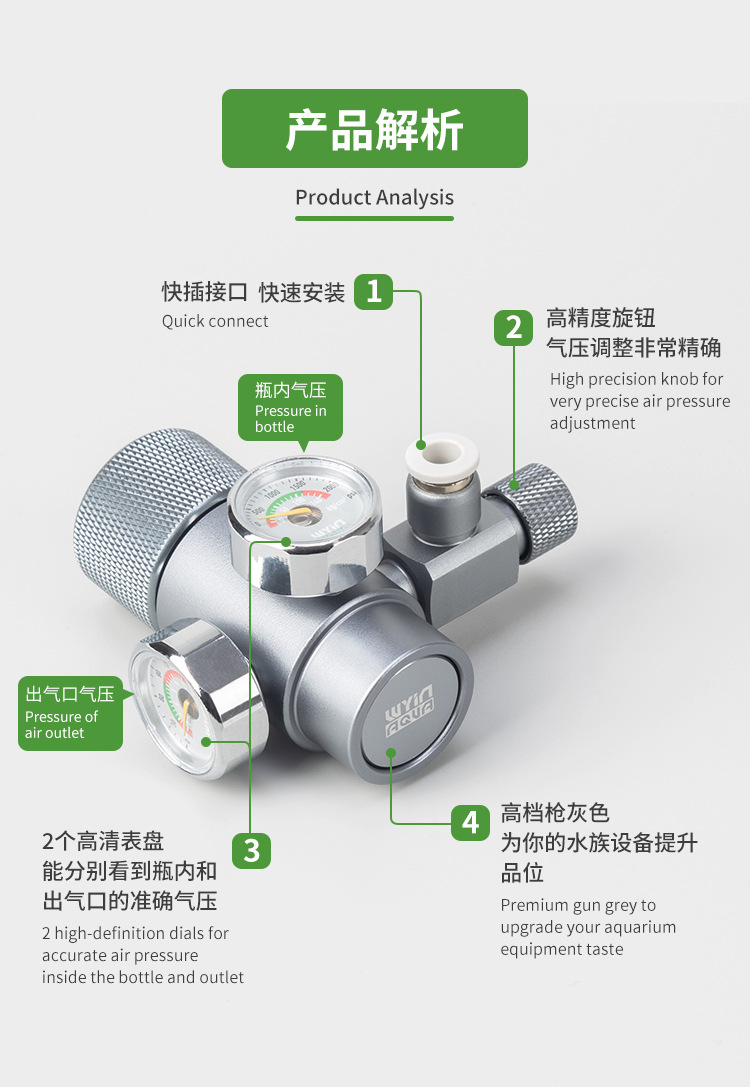 Регулятор CO2 для аквариума из – обзор и цена Co2 Regulator Dual Stage